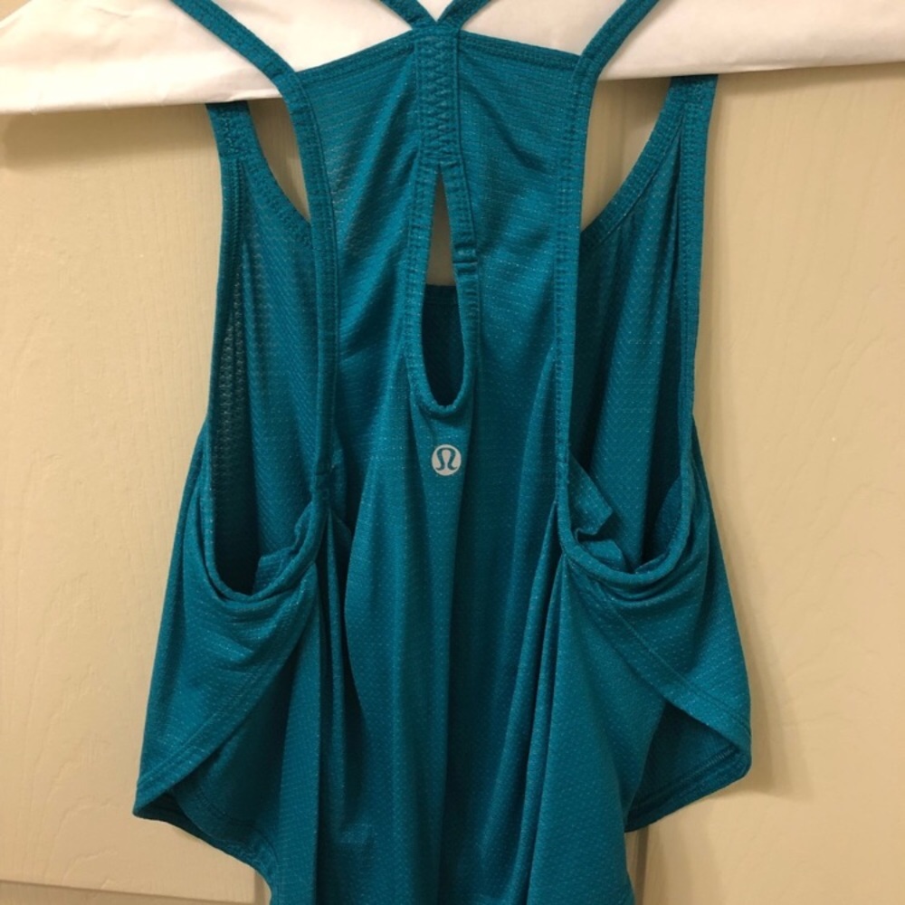 EUC crop teal crop top
